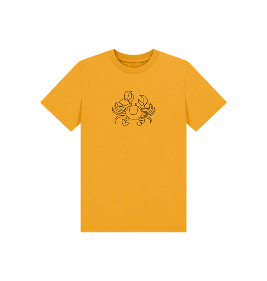 Mustard Kid's Crab Organic Cotton Basic Tee (Black)