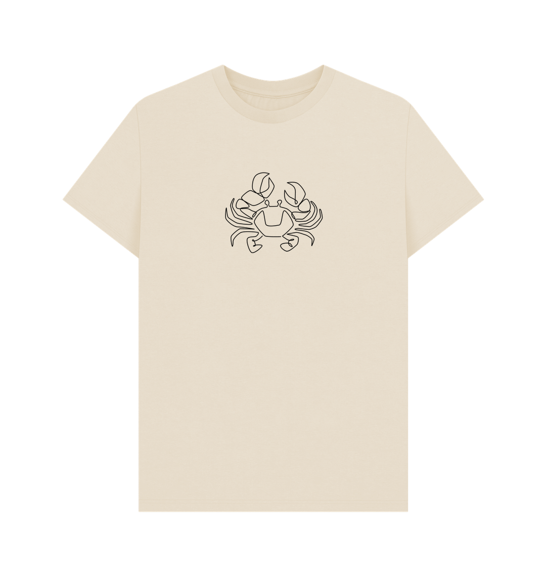Oat Men's Crab Organic Cotton Basic Tee (Black)