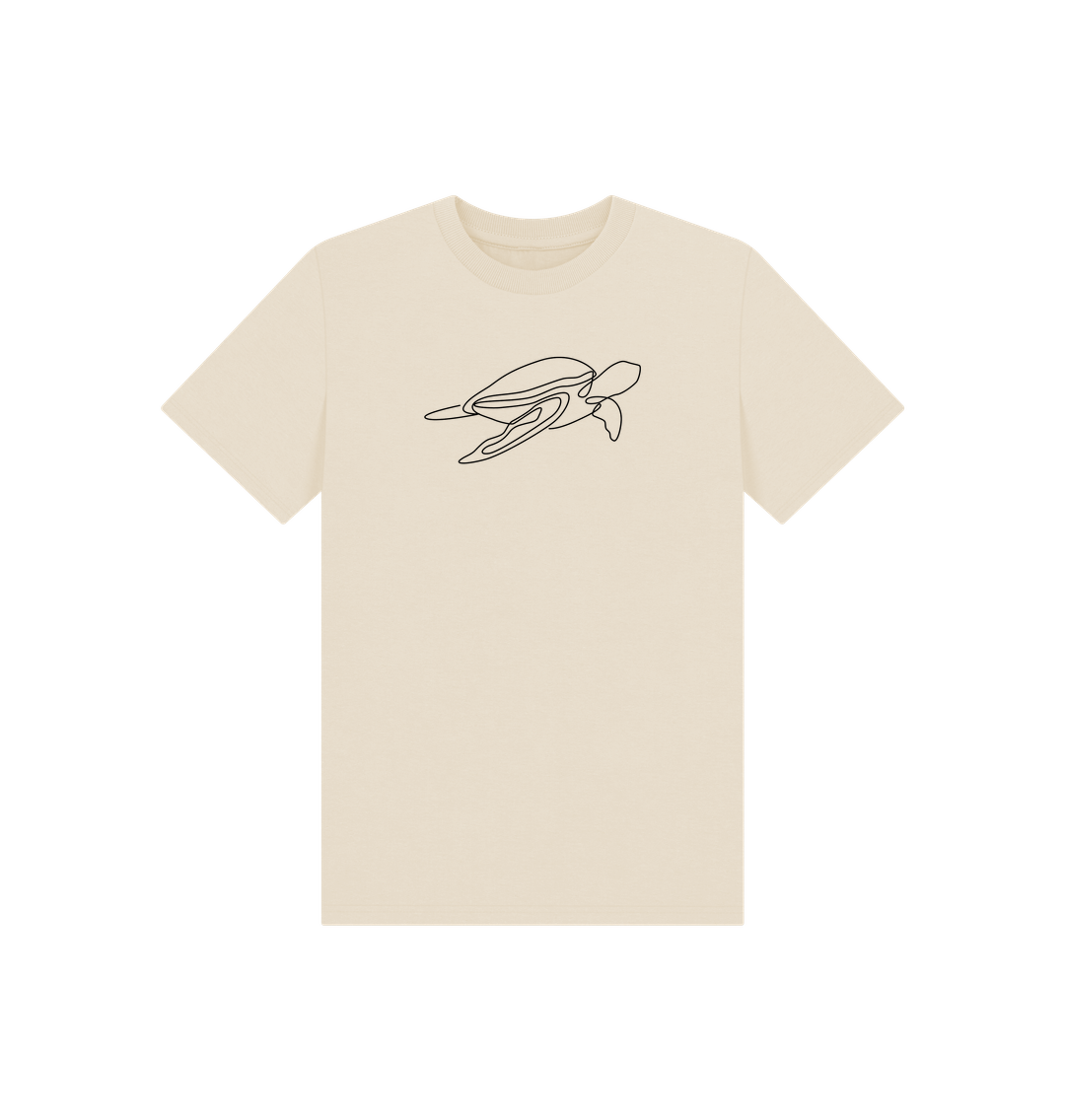 Oat Kid's Sea Turtle Organic Cotton Basic Tee (Black)