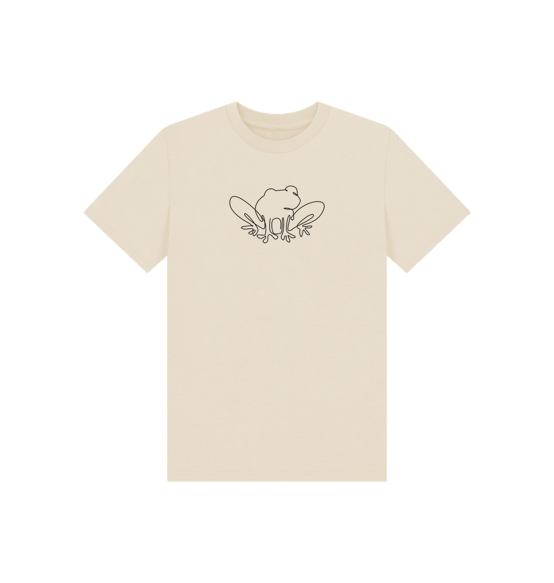 Oat Kid's Frog Organic Cotton Basic Tee (Black)