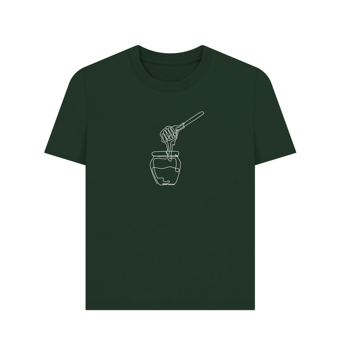 Evergreen Women's Honey Organic Cotton Basic Tee (White)