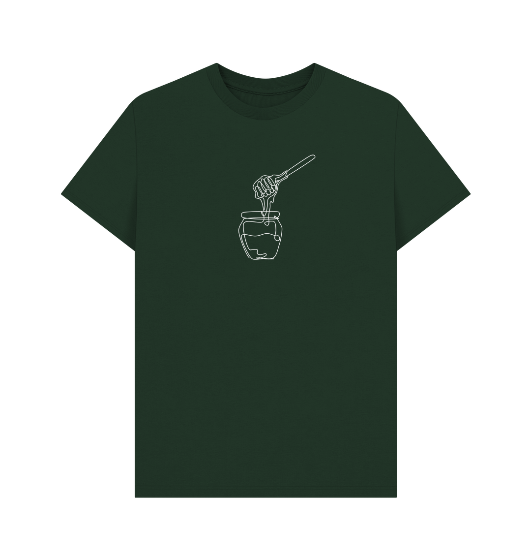 Evergreen Men's Honey Organic Cotton Basic Tee (White)