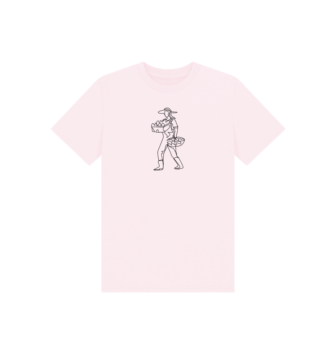 Pink Kid's Harvest Organic Cotton Basic Tee (Black)