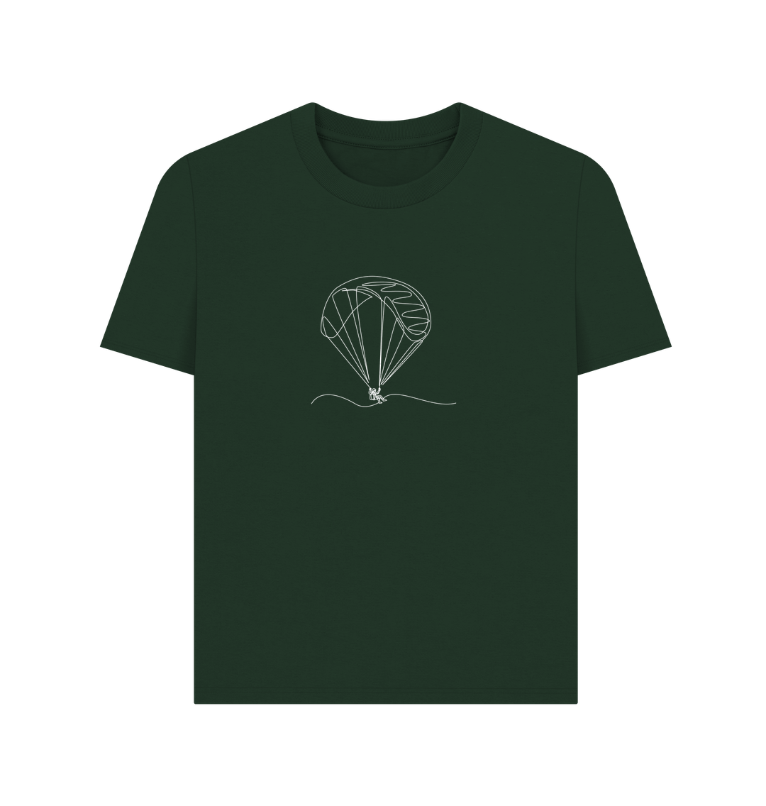 Evergreen Women's Parachute Organic Cotton Basic Tee (White)