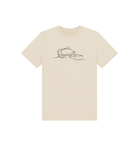 Oat Kid's Sheep Organic Cotton Basic Tee (Black)