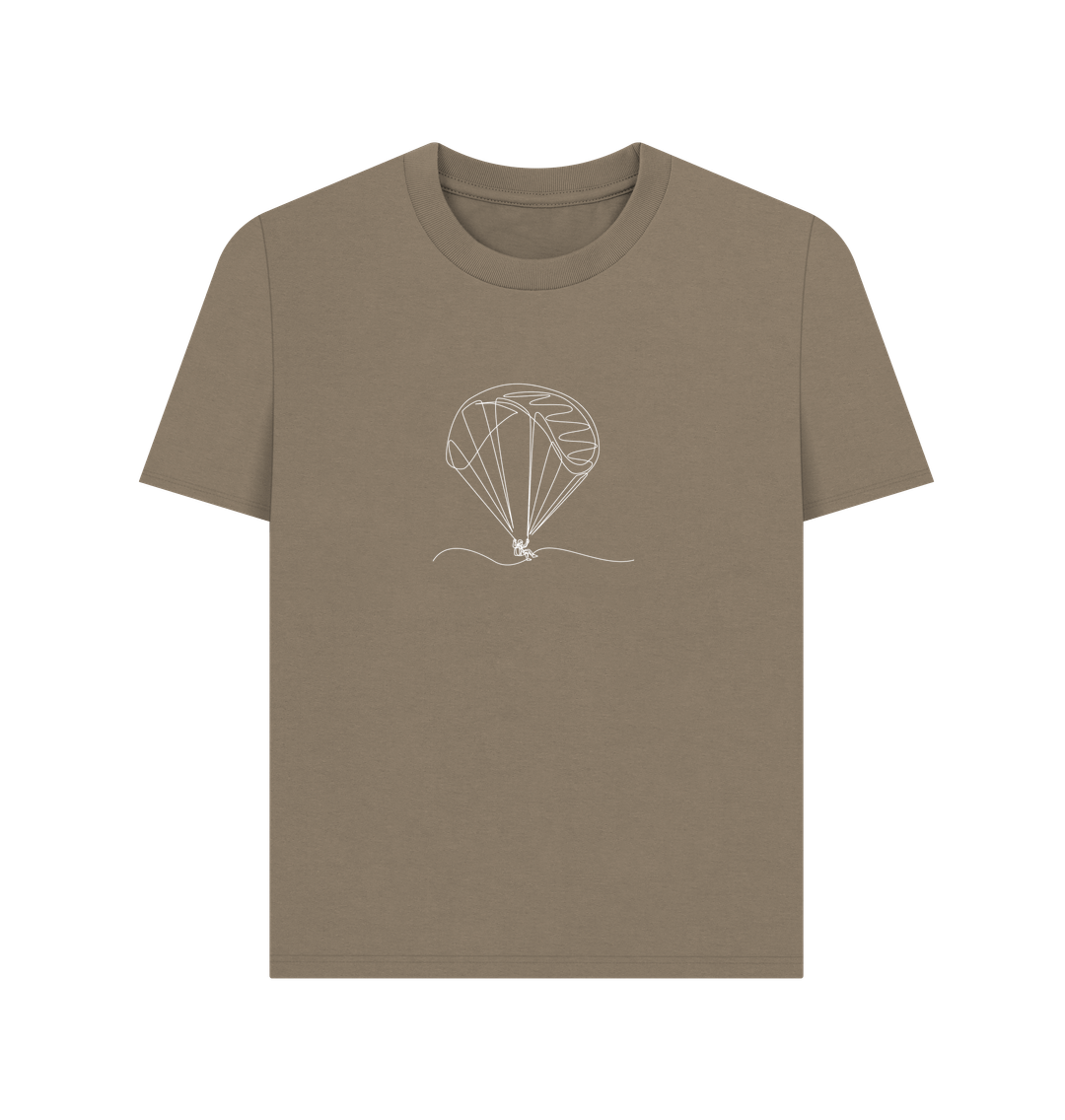 Willow Women's Parachute Organic Cotton Basic Tee (White)