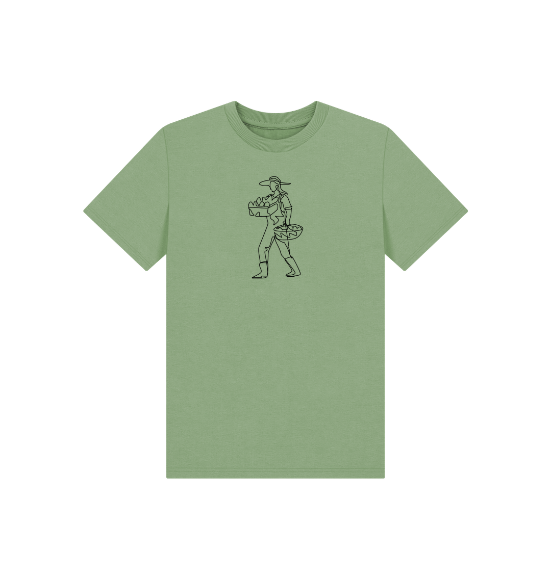 Sage Kid's Harvest Organic Cotton Basic Tee (Black)