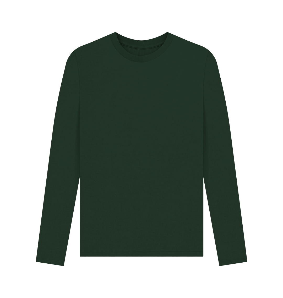 Evergreen Men's Solid Organic Cotton Long Sleeve Tee