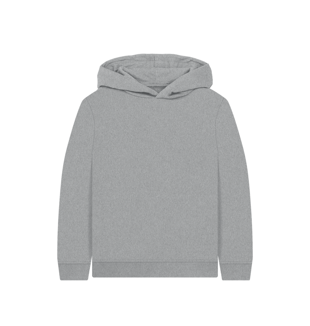 Athletic Grey Kid's Solid Organic Cotton Pullover Hoodie