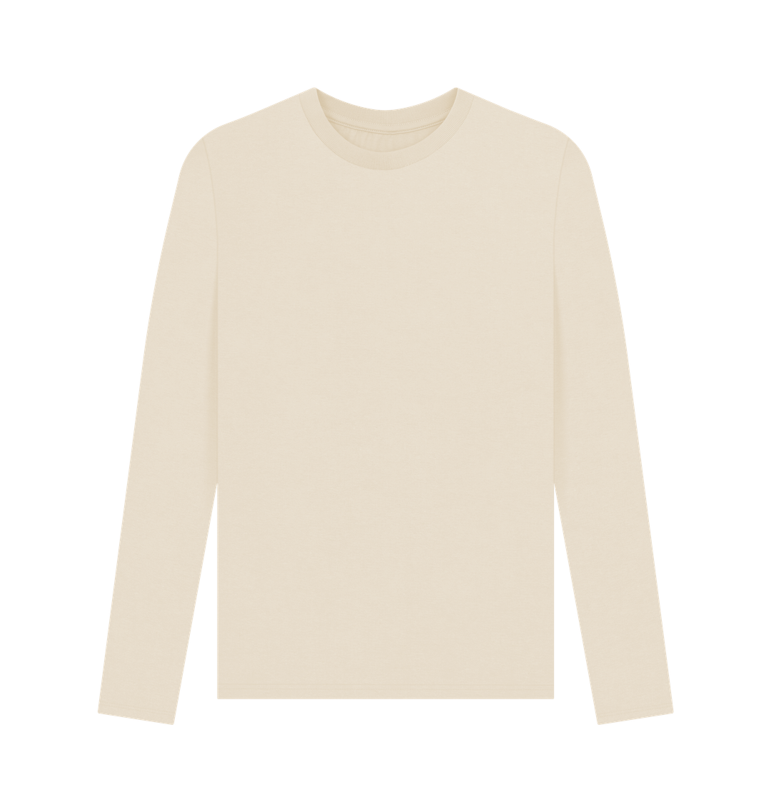 Oat Men's Solid Organic Cotton Long Sleeve Tee