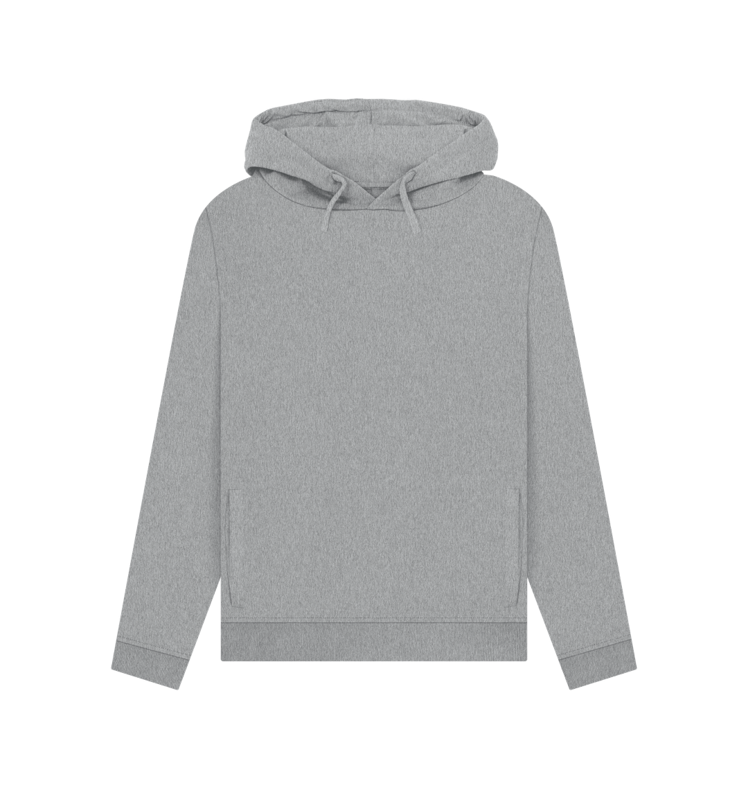 Light Heather Women's Solid Organic Cotton Pullover Hoodie
