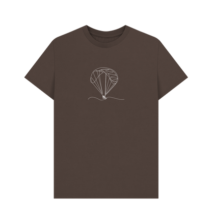 Chocolate Men's Parachute Organic Cotton Basic Tee (White)