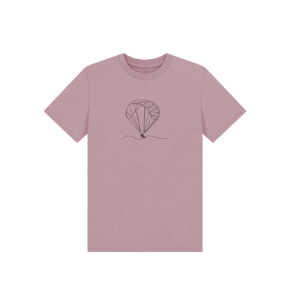 Mauve Kid's Parachute Organic Cotton Basic Tee (Black)