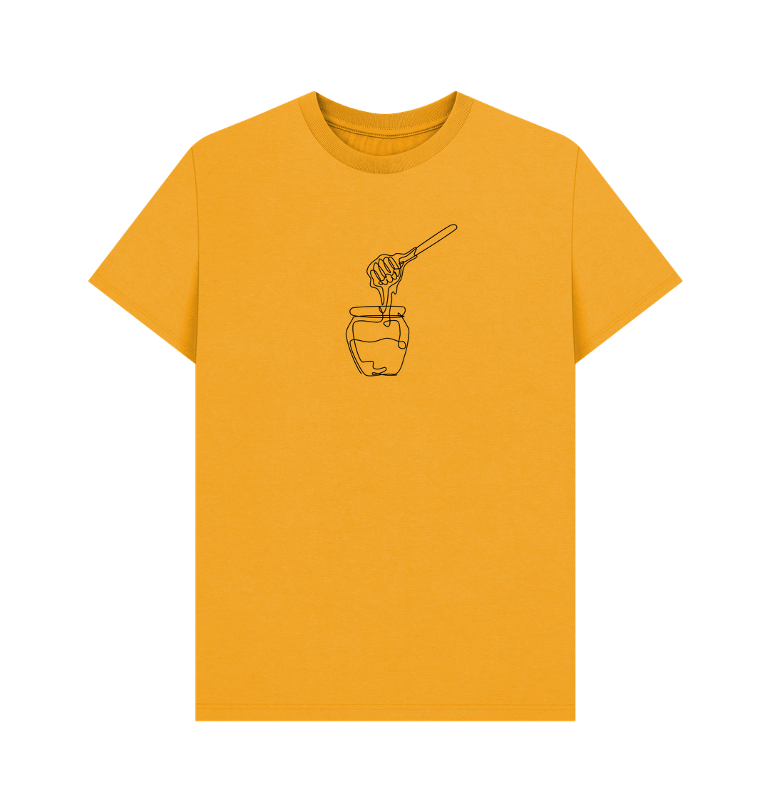 Mustard Men's Honey Organic Cotton Basic Tee (Black)