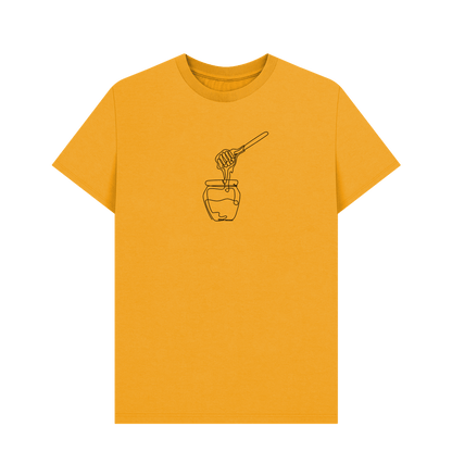 Mustard Men's Honey Organic Cotton Basic Tee (Black)