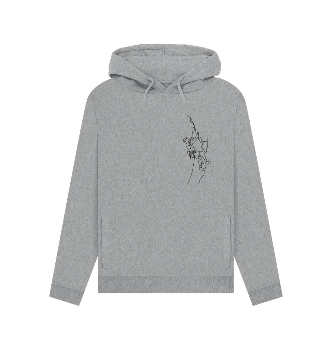 Light Heather Women's Climber Pullover Hoodie - Black