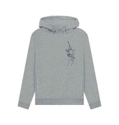 Light Heather Women's Climber Pullover Hoodie - Black