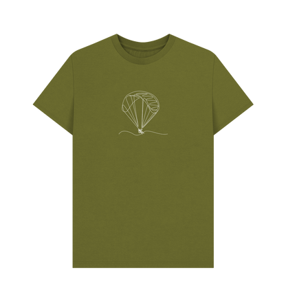 Moss Green Men's Parachute Organic Cotton Basic Tee (White)