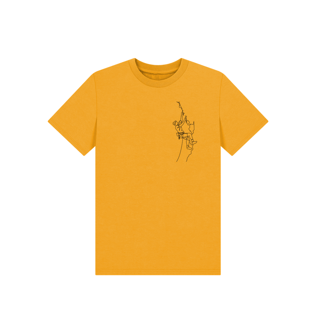 Mustard Kid's Climber Organic Cotton Basic Tee (Black)