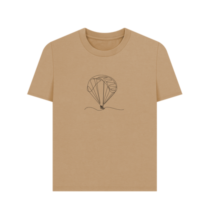 Sand Women's Parachute Organic Cotton Basic Tee (Black)