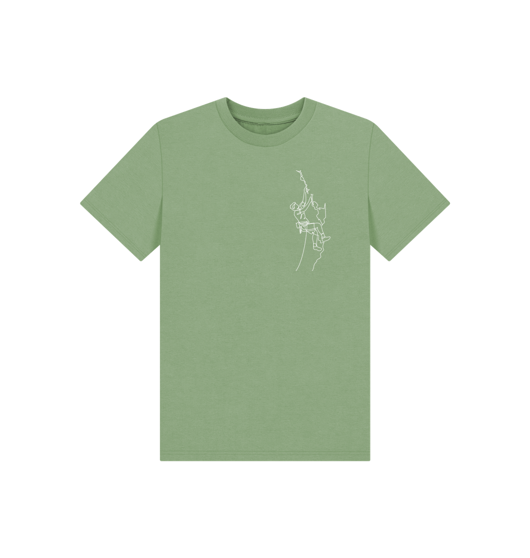 Sage Kid's Climber Basic T-Shirt - White