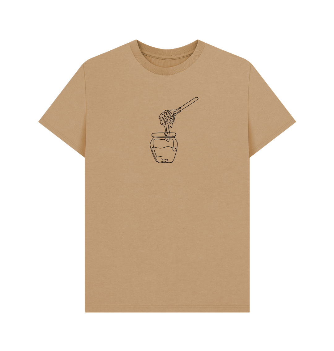 Sand Men's Honey Organic Cotton Basic Tee (Black)