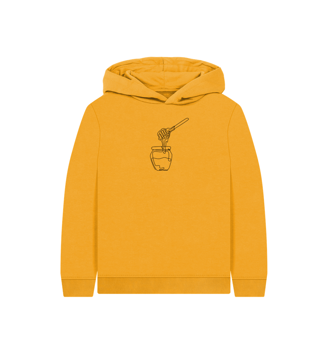 Mustard Kid's Honey Pullover Hoodie - Black