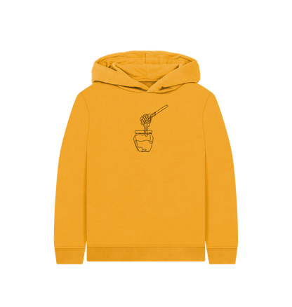 Mustard Kid's Honey Pullover Hoodie - Black