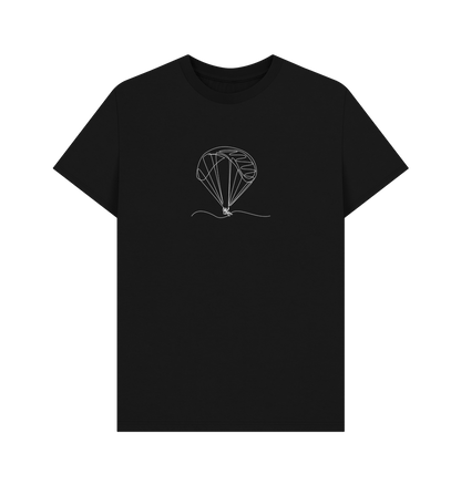 Black Men's Parachute Organic Cotton Basic Tee (White)