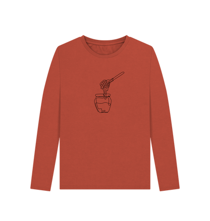 Rust Women's Honey Organic Cotton Long Sleeve Tee (Black)