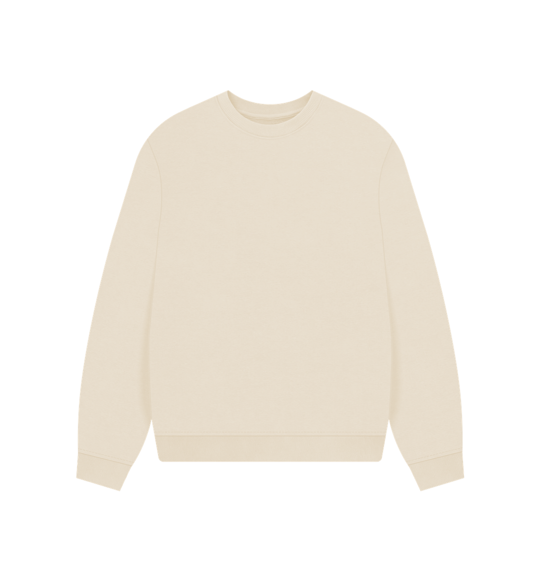 Oat Women's Solid Organic Cotton Oversized Crewneck