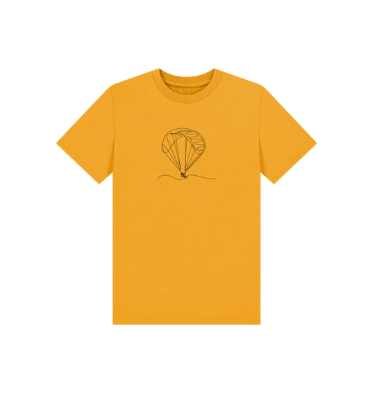 Mustard Kid's Parachute Organic Cotton Basic Tee (Black)