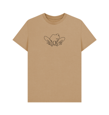 Sand Men's Frog Organic Cotton Basic Tee (Black)