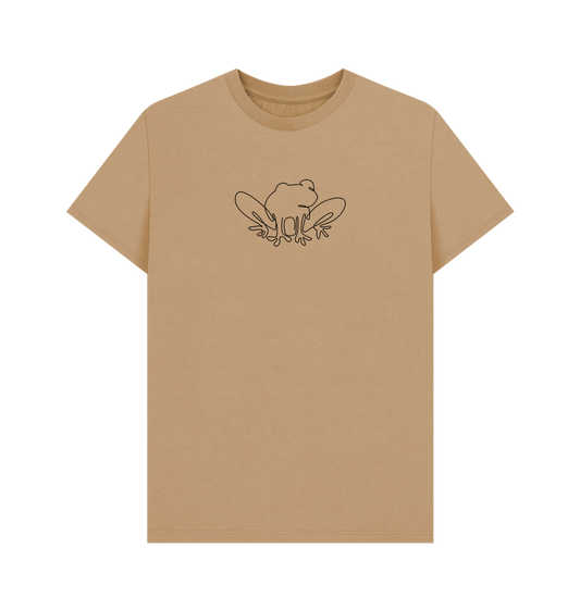 Sand Men's Frog Organic Cotton Basic Tee (Black)