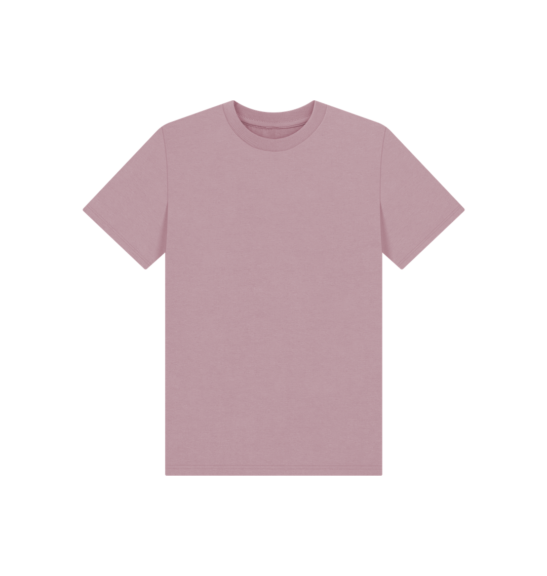 Mauve Kid's Solid Organic Cotton Basic T-Shirt