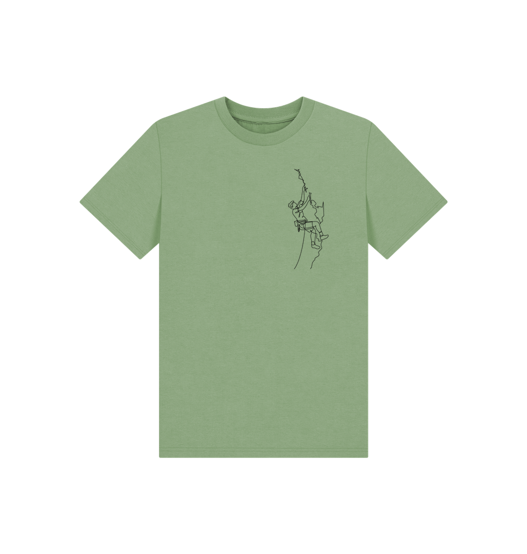 Sage Kid's Climber Organic Cotton Basic Tee (Black)