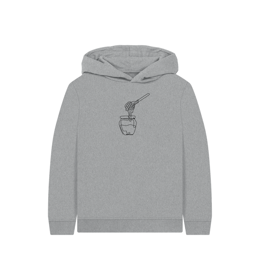 Athletic Grey Kid's Honey Pullover Hoodie - Black