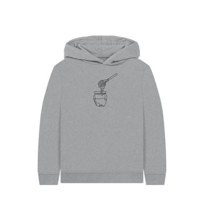 Athletic Grey Kid's Honey Pullover Hoodie - Black