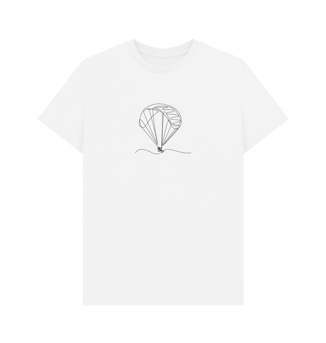 White Men's Parachute Organic Cotton Basic Tee (Black)