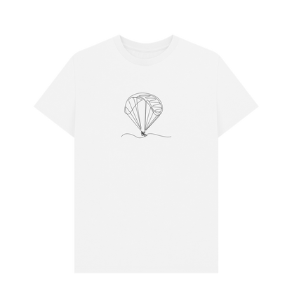 White Men's Parachute Organic Cotton Basic Tee (Black)