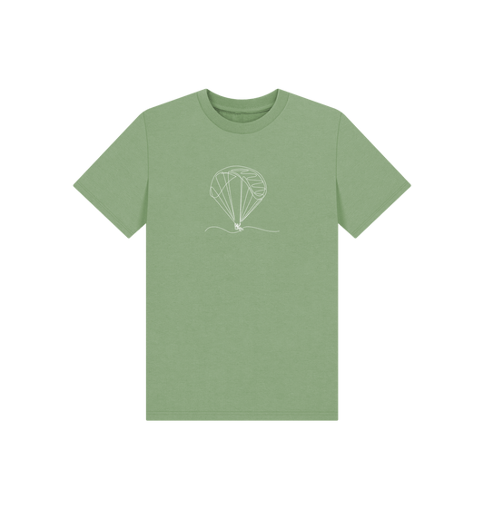 Sage Kid's Parachute Organic Cotton Basic Tee (White)