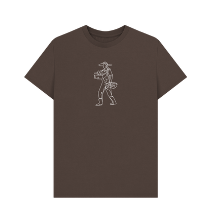 Chocolate Men's Harvest Organic Cotton Basic Tee (White)