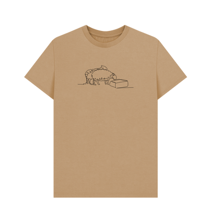 Sand Men's Sheep Organic Cotton Basic Tee (Black)