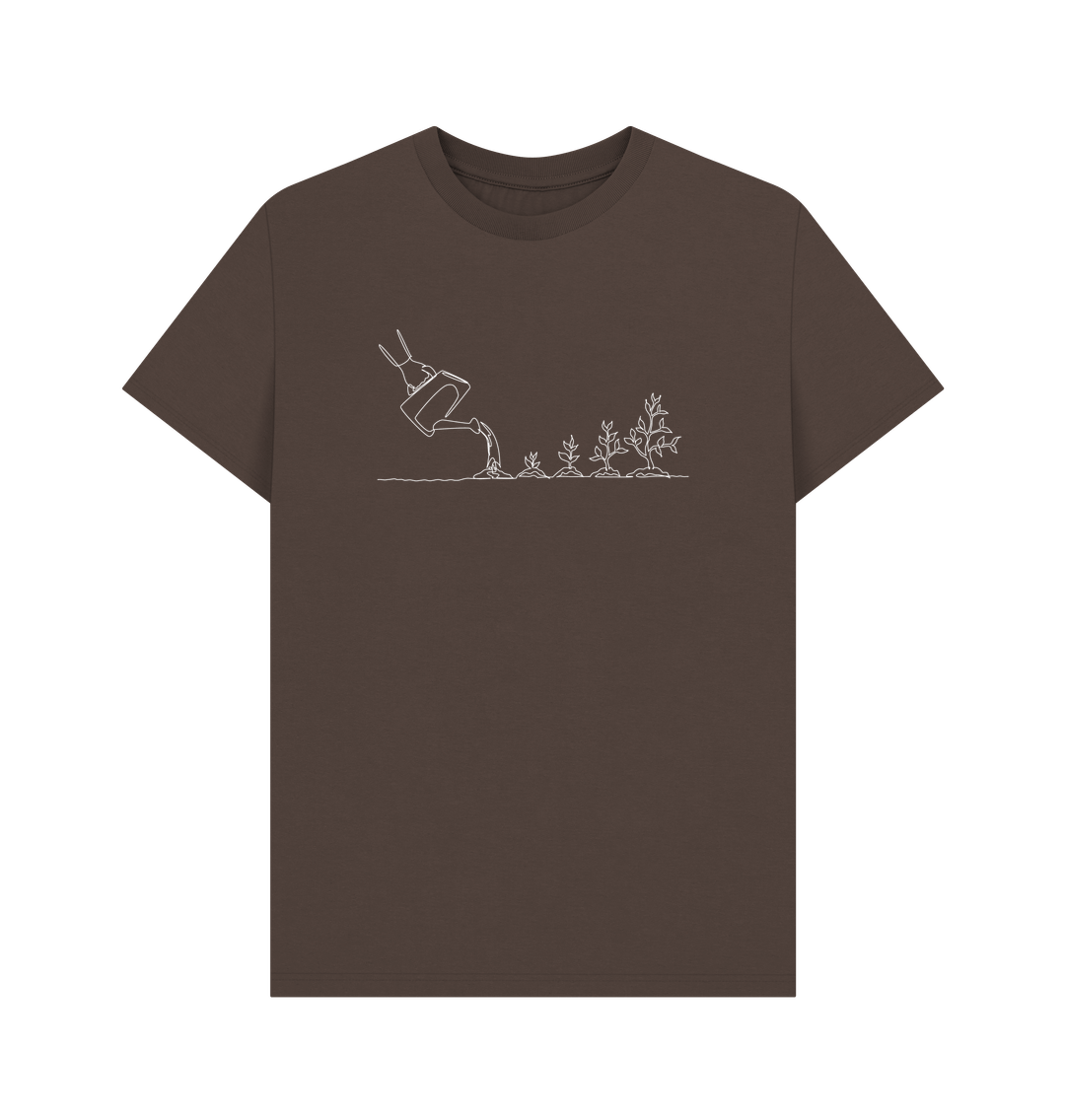 Chocolate Men's Gardening Organic Cotton Basic (White)