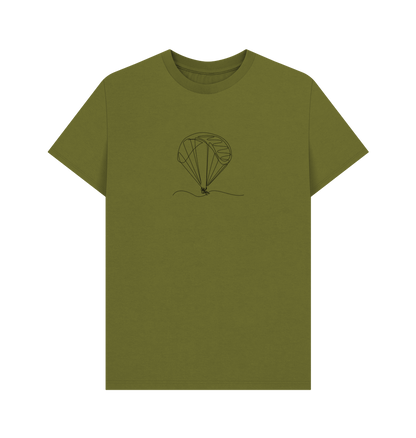 Moss Green Men's Parachute Organic Cotton Basic Tee (Black)