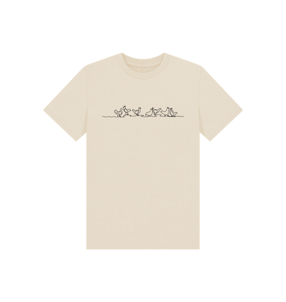 Oat Kid's Chickens Organic Cotton Basic Tee (Black)