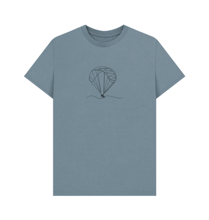 Stone Blue Men's Parachute Organic Cotton Basic Tee (Black)