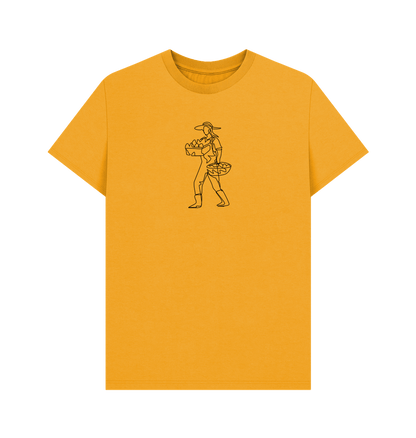 Mustard Men's Harvest Organic Cotton Basic Tee (Black)