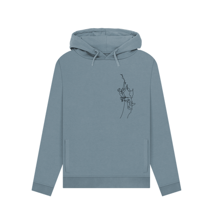 Stone Blue Women's Climber Pullover Hoodie - Black