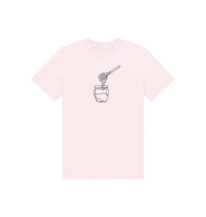 Pink Kid's Honey Organic Cotton Basic Tee (Black)